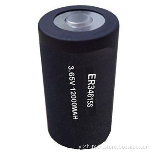Factory Supply ER High-temperature Li-SOCL2 Battery, Sized D, 12,000mAh Rated Capacity